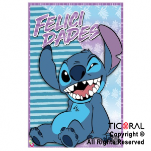 STITCH AFICHE FELIZ CUMPLE x 1